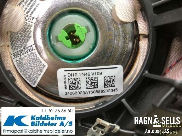 Airbag rattpute til Ford Focus 2014-2018 (Type III, Fase 2) (AM51R042B85BF3ZHE|)