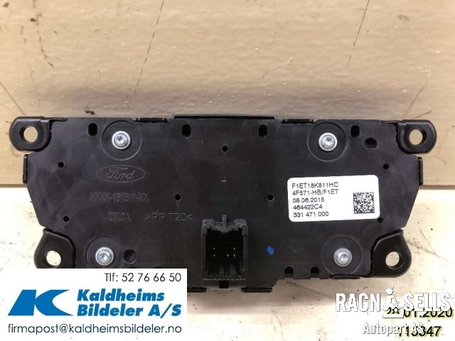 Bilstereo diverse til Ford Focus 2014-2018 (Type III, Fase 2)  (F1ET18K811HC|)
