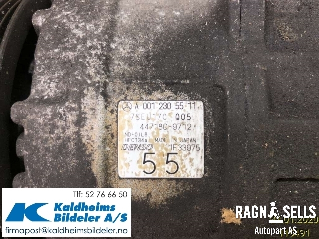 Aircondition kompressor til Mercedes C-Klasse 2000-2004 (Fase 1) (W203) (W203) (A0012305511|4471809712)