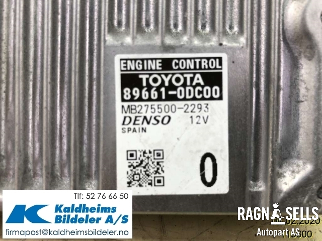 Styreenhet motor til Toyota Yaris 2012-2014 (Type III, Fase 1)  (896610DC00|MB2755002293)