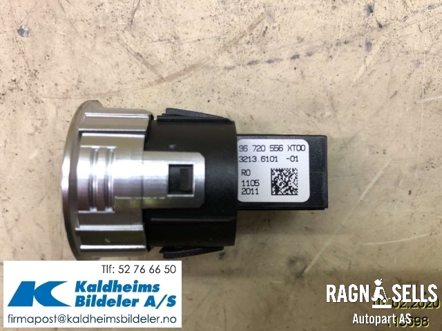 Bryter start/stopp til Peugeot 508 2011-2014 (Type I, Fase 1) (96720556XT00|3213610101)