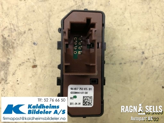 Bryter diverse til Peugeot 508 2011-2014 (Type I, Fase 1)  (96657753XT01|03384410100)