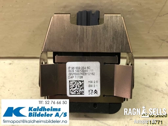 Sensor regnsensor til Peugeot 508 2011-2014 (Type I, Fase 1) (9665925480|)