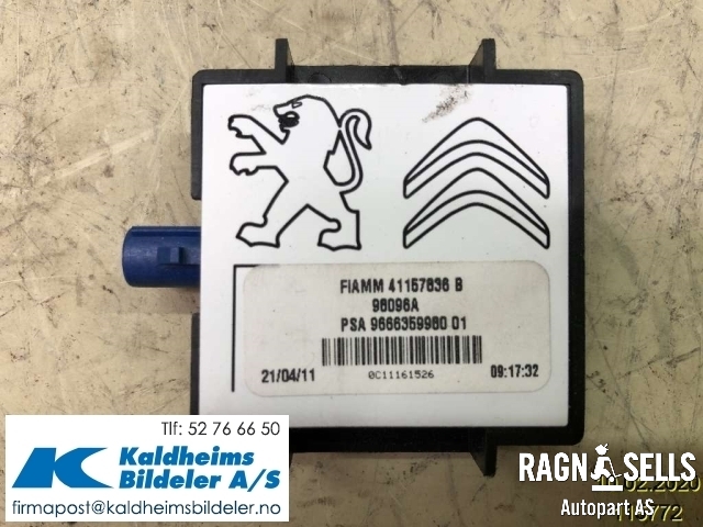Antenne forsterker til Peugeot 508 2011-2014 (Type I, Fase 1) (966635998001|)