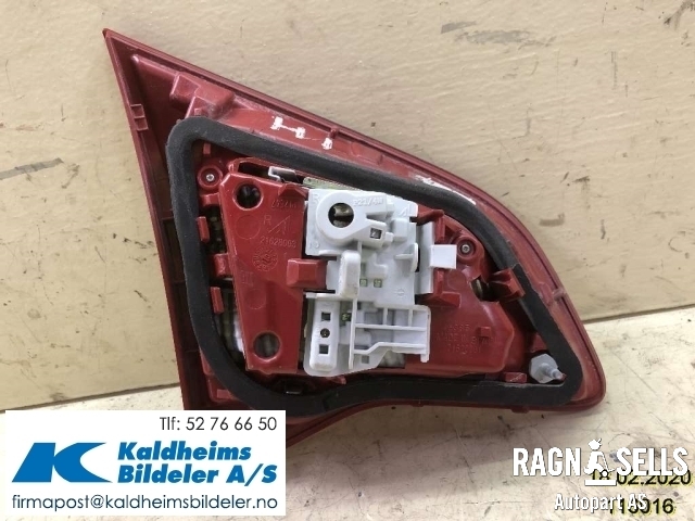 Baklykt høyre indre til Opel Meriva B 2010-2017  (1222232|13260841|13307492)