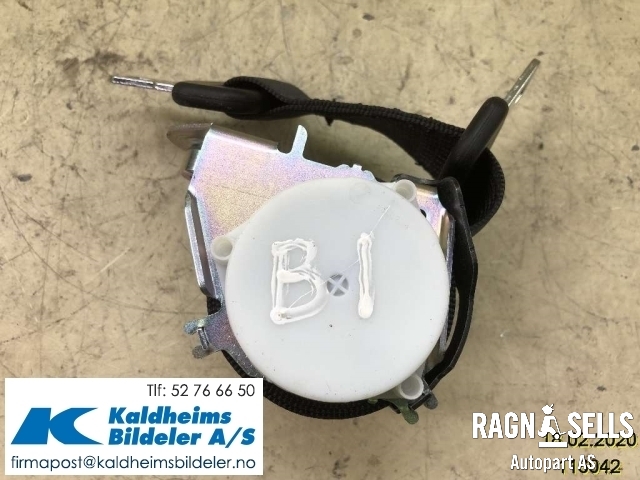 Sikkerhetsbelte bak midtre til Opel Meriva B 2010-2017  (197927|13307290|34083026|13381406)