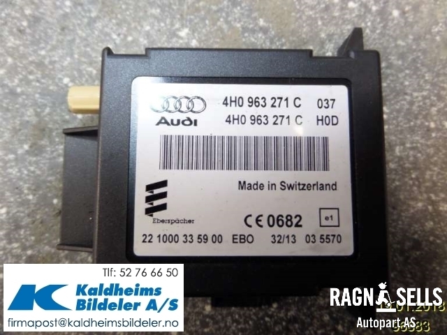 Styreenhet diverse til Audi A6 2011-2014 (Type IV, Fase 1) (C7) (C7) (4H0963271C|)