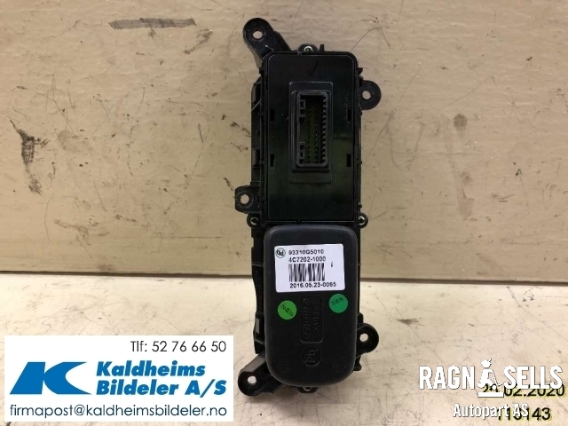 Bryter setevarme til Kia Niro 2016-2021  (93310G5010|)