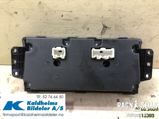 Varmeapparat betjening til Mazda 6 2010-2013 (Type II, Fase 2) (GDK4-61-190||T1013519HB)