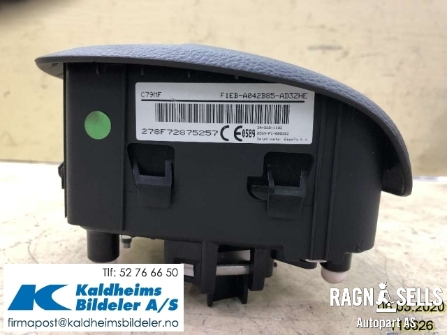 Airbag rattpute til Ford C-Max 2015-2019 (Type II, Fase 2)  (F1EB-A042B85-AD3ZHE||1946904)