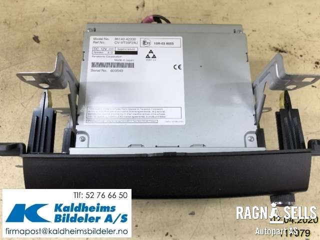 Bilstereo navigasjon til Toyota RAV4 2016-2019 (Type IV, Fase 2)  (8614042330|)