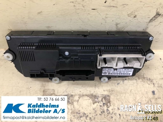 Varmeapparat betjening til VW Caddy 2015-2020 (Type III, Fase 3)  (1K8907426AQ|1K8 907 426 AQ|5HB012108)