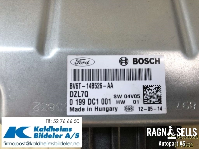 Styreenhet diverse til Ford C-Max 2010-2015 (Type II, Fase 1)  (BV6T14B526AA|0199DC1001)
