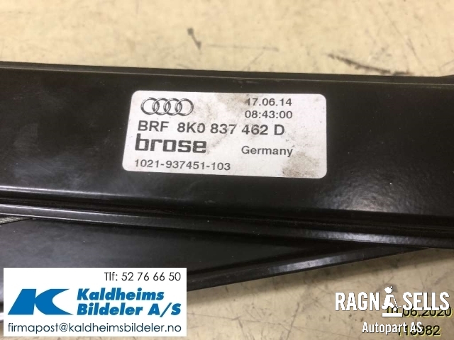 Ruteheis høyre foran til Audi A4 2007-2014 (Type IV) (B8) (B8) (8K0 837 462 D|8T0 959 802 B|)