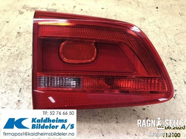 Baklykt venstre indre til VW Touran 2010-2015 (Type I, Fase 3) (1T0945093|1T0945094|)