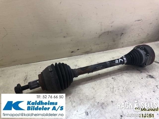 Drivaksel venstre foran, diesel/automat til VW Touran 2010-2015 (Type I, Fase 3)  (1K0407271LB|)