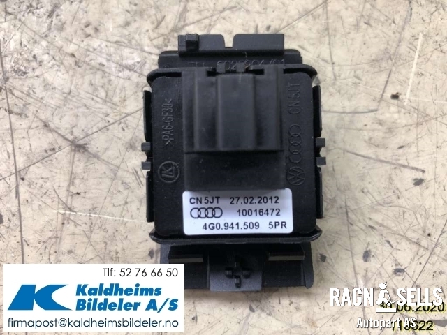 Bryter nødblink til Audi A6 2011-2014 (Type IV, Fase 1) (C7) (C7) (4G0941509|10016472)