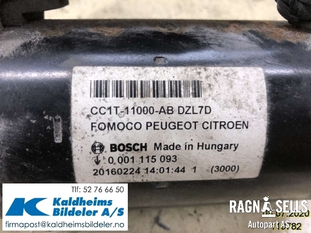 Starter diesel til Peugeot Boxer 2014-->> (Type III, Fase 2) (CC1T11000ABDZL7D|20160224|0001115093)