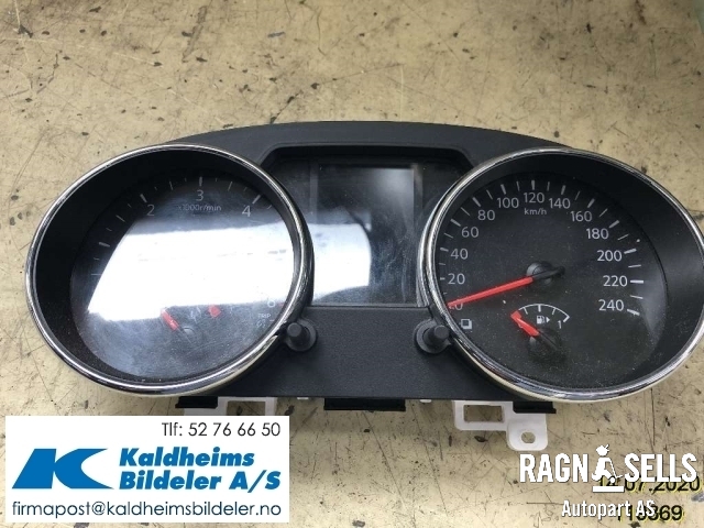 Speedometer til Nissan Qashqai 2010-2014 (Type I, Fase 2) (24810BF52B|24810BR52B|)