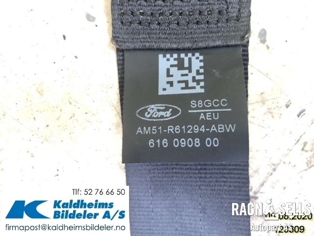 Sikkerhetsbelte foran høyre til Ford C-Max 2010-2015 (Type II, Fase 1)  (AM51R61294ABW|615874800)