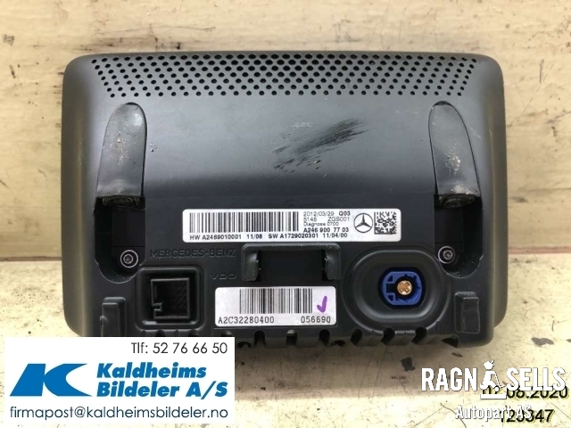 Bilstereo navigasjon til Mercedes B-Klasse 2011-2018 (W246) (W246) (|A 246 900 77 03|A 246 900 12 06)
