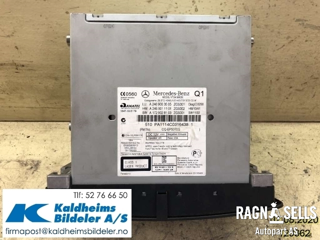 Bilstereo til Mercedes B-Klasse 2011-2018 (W246) (W246) (A2469003505|)