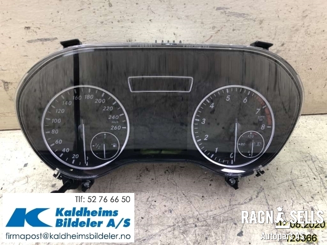 Speedometer til Mercedes B-Klasse, 2011-2018 (W246) (W246) (A2469004805)