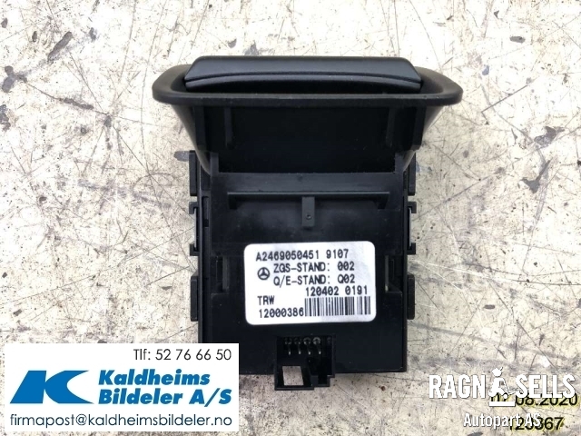 Bryter elektrisk håndbrekk/parkbrems til Mercedes B-Klasse 2011-2018 (W246) (W246) (A2469050451|)