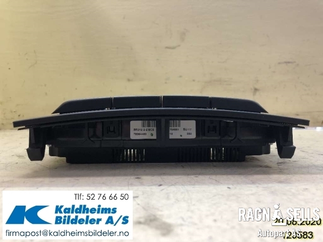 Varmeapparat betjening til Mercedes E-Klasse 2009-2013 (Fase 1) (W212) (W212) (A2128300285|5HB009355)