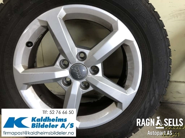 Hjulsett aluminium vinter til Audi Q2 2016-->>  (NOKIAN|5X112 ET43 57|1|215/60R16|)