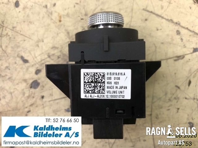 Bryter diverse til Audi Q2 2016-->>  (81B 919 616 A|)