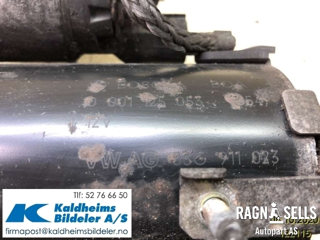 Starter diesel til Audi A6 2005-2008 (Type III, Fase 1) (C6) (C6) (03G911023|0001125053)