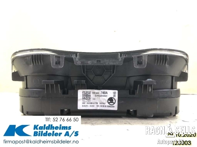 Speedometer til Škoda Fabia 2014-2021 (Type III)  (6V0920740A|A2C96141700)