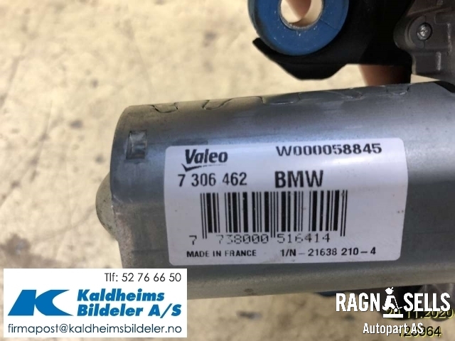 Viskermotor bakrute til BMW i3 2013-2022  (61 62 7 306 462||W000058845)