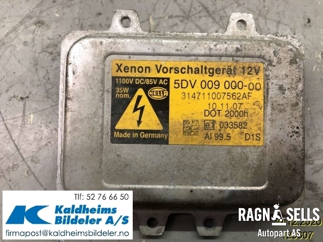 Styreenhet xenon/ballast til BMW X6 2008-2014 (E71/E72) (E71/E72) (63 11 7 182 396||314711007562AF)