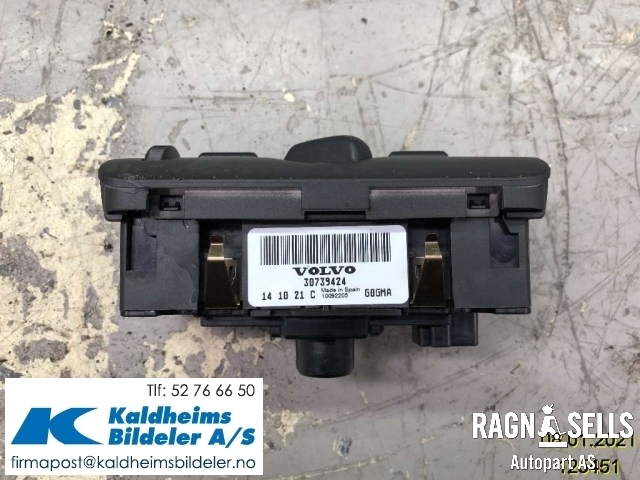 Bryter lys til Volvo V40 2012-2019 (31443831|30739424|)