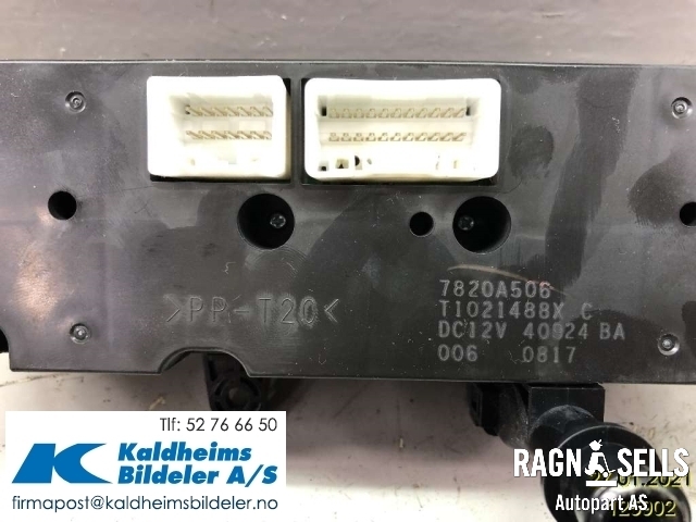 Varmeapparat betjening til Mitsubishi i-MiEV 2010-->>  (7820A506|8638A056|T1021488X)