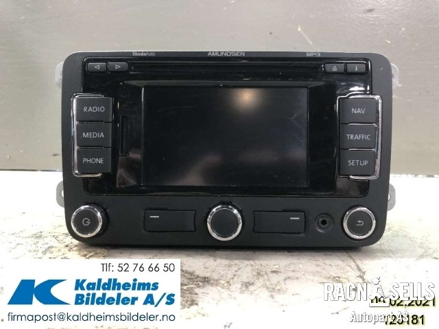 Bilstereo navigasjon til Škoda Superb 2008-2015 (Type II) (3T0035191|3T0 035 191 A|)