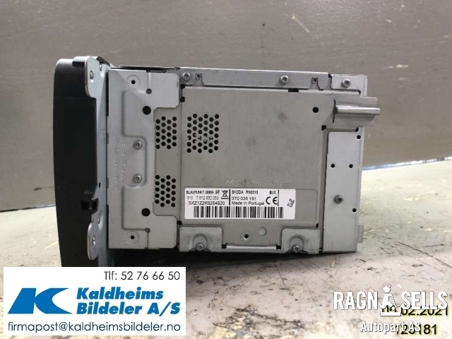 Bilstereo navigasjon til Škoda Superb 2008-2015 (Type II) (3T0035191|3T0 035 191 A|)