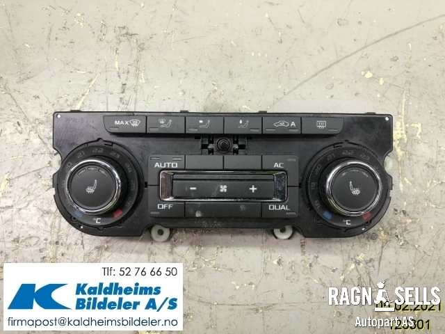 Varmeapparat betjening til Škoda Superb 2008-2015 (Type II) (3T0907044AS|5HB00974945)