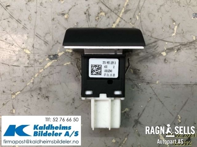 Bryter nødblink til Škoda Superb 2008-2015 (Type II) (3T0953235D|)