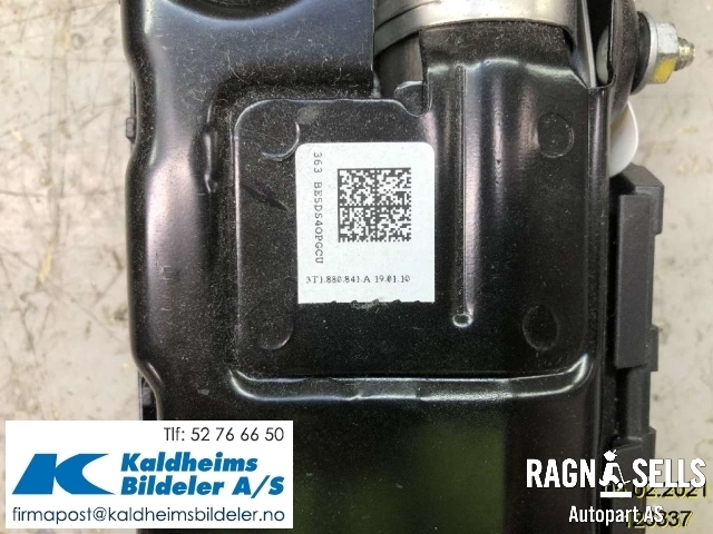 Airbag kne til Škoda Superb 2008-2015 (Type II) (3T1880841A|)