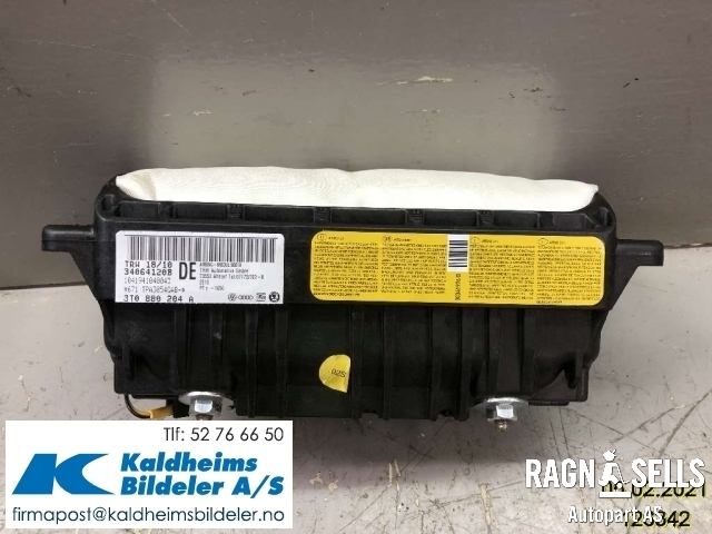 Airbag passasjer til Škoda Superb 2008-2015 (Type II) (3T0880204A|3T0 880 204 A|34064120C)