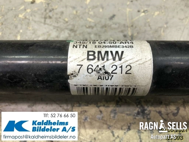 Drivaksel høyre bak, elbil til BMW i3 2013-2022 (33 20 7 641 212||7641212)