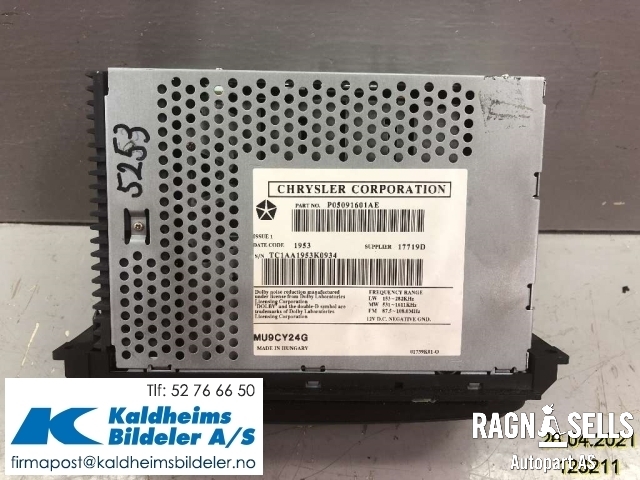 Bilstereo til Jeep Grand Cherokee 1999-2004  (P05091601AE|5064 385AD|)