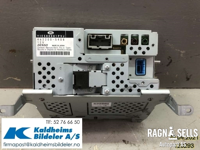 Bilstereo navigasjon til Land Rover Discovery 2005-2009 (Type III) (YIE500081PVJ|LR018203|462200-5408)