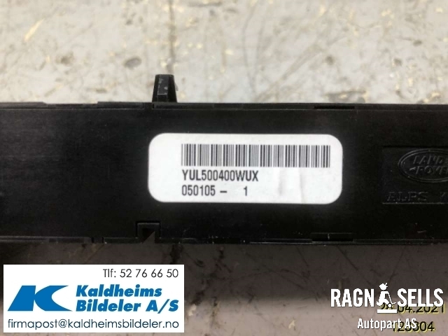 Bryter nødblink til Land Rover Discovery 2005-2009 (Type III)  (YUL500400WUX|050105-1)