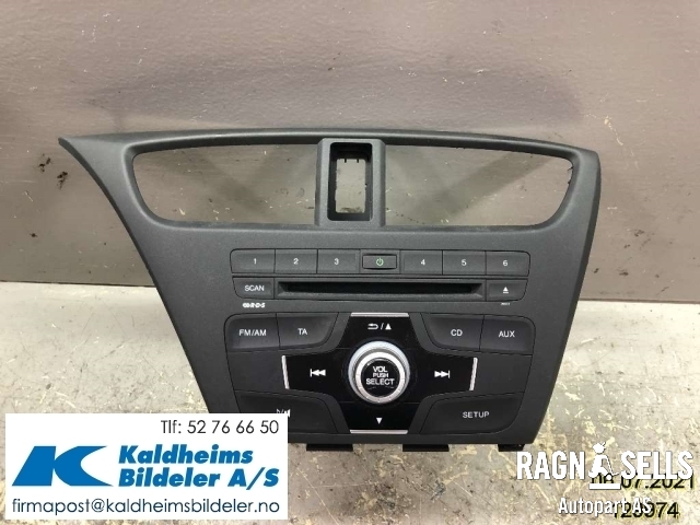 Bilstereo til Honda Civic 2012-2015 (Type IX, Fase 1) (39100-TV0|G011-M1)