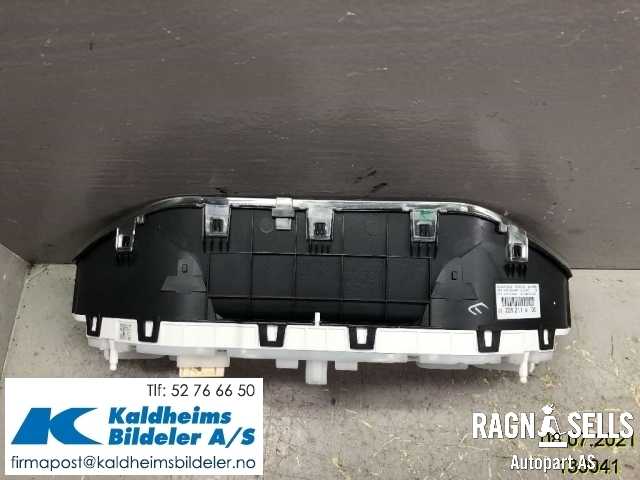 Speedometer til Peugeot 208 2012-2019 (Type I) (982262118000|98 259 861 80|N2L-KMH-ESS)