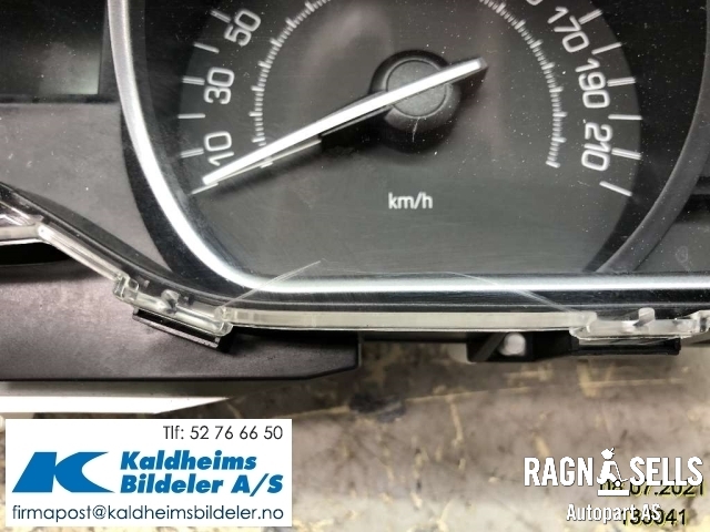 Speedometer til Peugeot 208 2012-2019 (Type I) (982262118000|98 259 861 80|N2L-KMH-ESS)